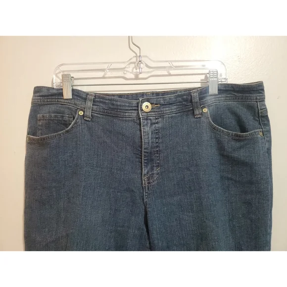 Style & Co Jeans Curvy Tummy Control Blue Denim Womens Size 16 - Picture 2 of 4